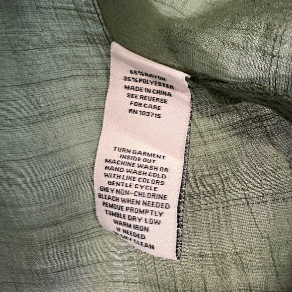 Nanette Lepore Flutter Sleeve Feminine Mock Frilly Neckline Blouse Size S - Picture 4 of 10